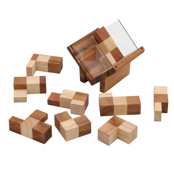 SOMA CUBE | 10 cm | Solid Wood | 7 Pieces