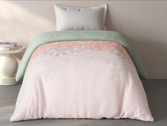 Spaces Fiora Light Pink Ornate 100% Cotton 144 TC Single Quilt Blanket - 59 x 85 Inches