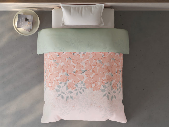 Spaces Fiora Light Pink Ornate 100% Cotton 144 TC Single Quilt Blanket - 59 x 85 Inches