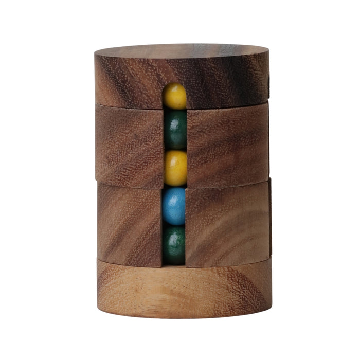 SPINNING DRUM | 10 cm | Monkeypod Wood