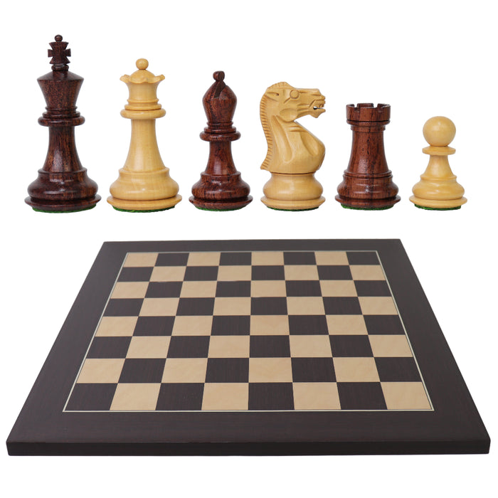 STALLION KNIGHT | Anjan Wood | 78mm King | Wenge Maple Board | 45mm Squares
