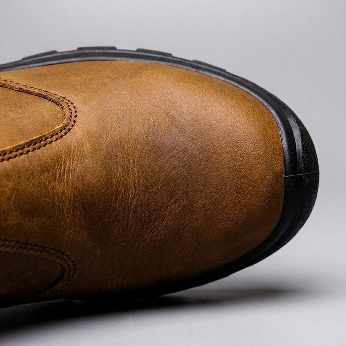 Steel-Toe Slip-On Boots