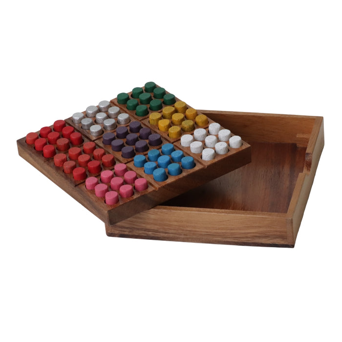 SUDOKU | 14 cm Board | Multi Colour | Solid Wood