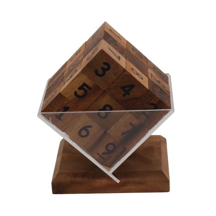 SUDOKU | 8 cm | 3D Cube | Solid Wood
