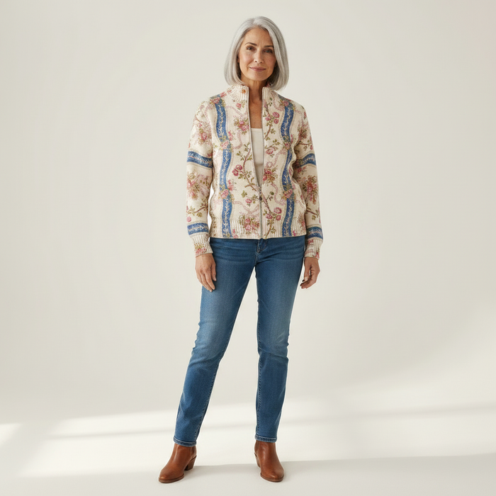 Suvi - Wildflower Zip-Through Bomber