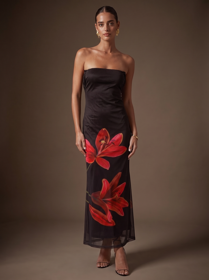 Svala floral dress — EMMA, gala studio