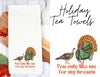 Swizzle Stir Stix | Turkey Day Tea Towel