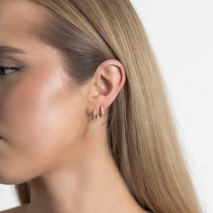 Taika | Gold-Plated Dangle Bar Earrings