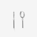 Taika | Silver Dangle Bar Earrings