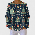 Talvi - Midnight Christmas Waffle Henley