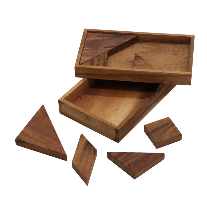 TANGRAM RECTANGULAR | 16mm Board | Solid Wood | 7 Pieces