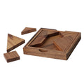 TANGRAM SQUARE | 12cm | Monkeypod Wood