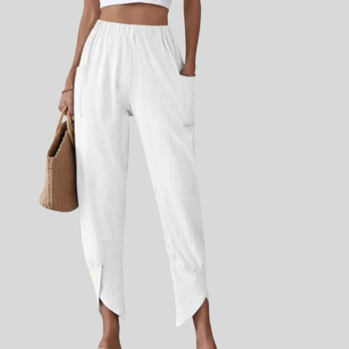 Tanja - Split-Hem Relaxed Trousers