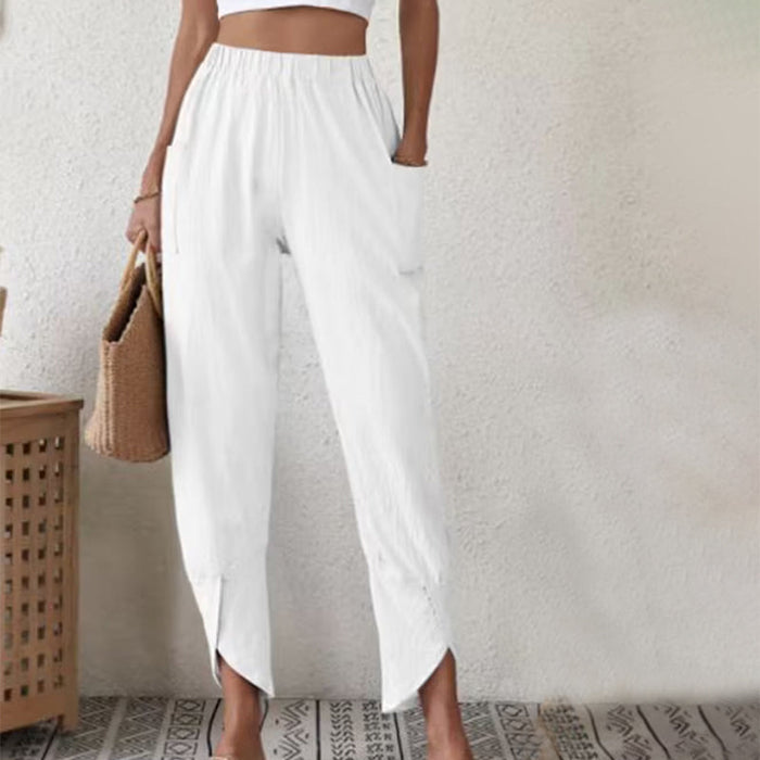 Tanja - Split-Hem Relaxed Trousers