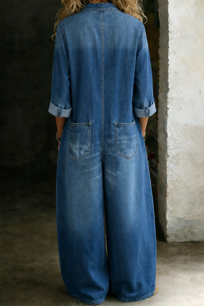 Tarja - Relaxed Denim Jumpsuit
