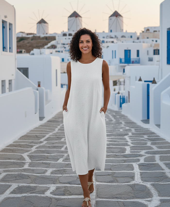 Tatiana | Embroidered Midi Dress
