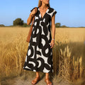 Tatiana | With Detail Openwork Maxi Dress