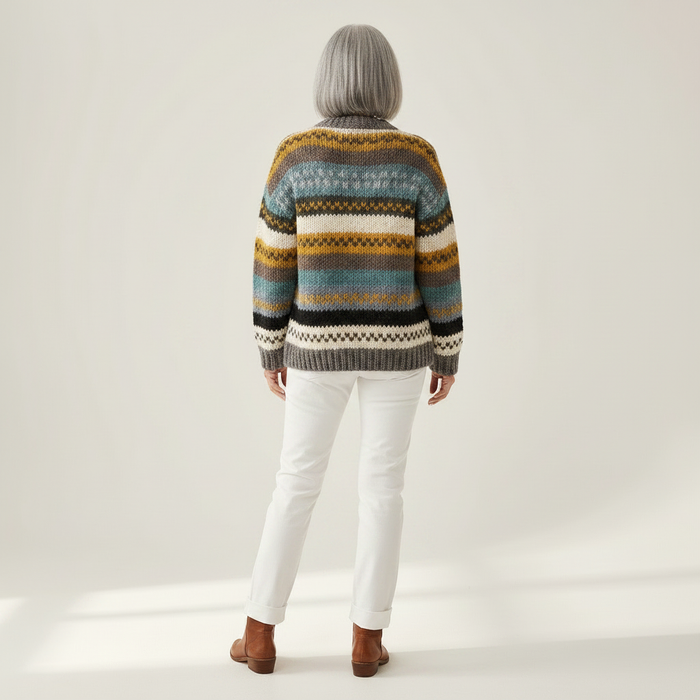 Tellervo - Multi-Stripe Cardigan