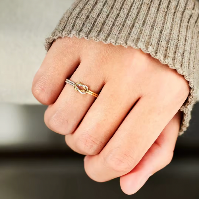 Teresa | Gold-Plated Knot Ring