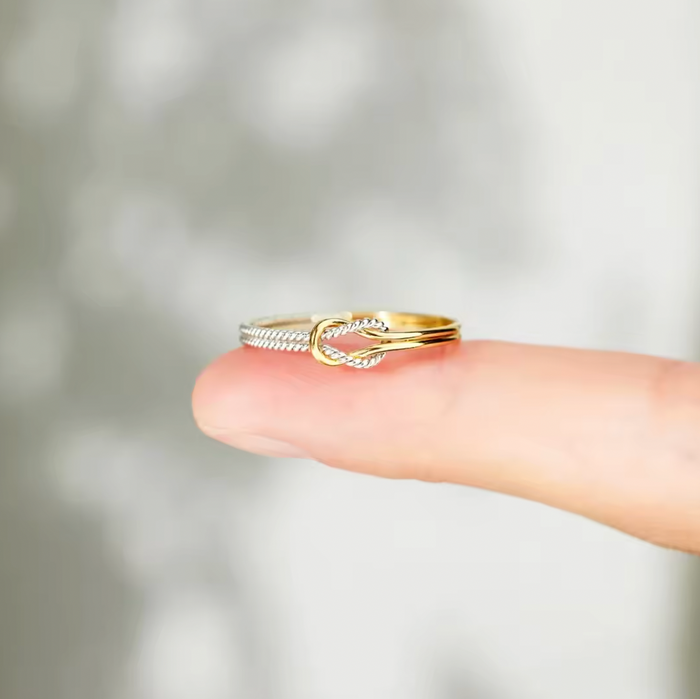 Teresa | Gold-Plated Knot Ring