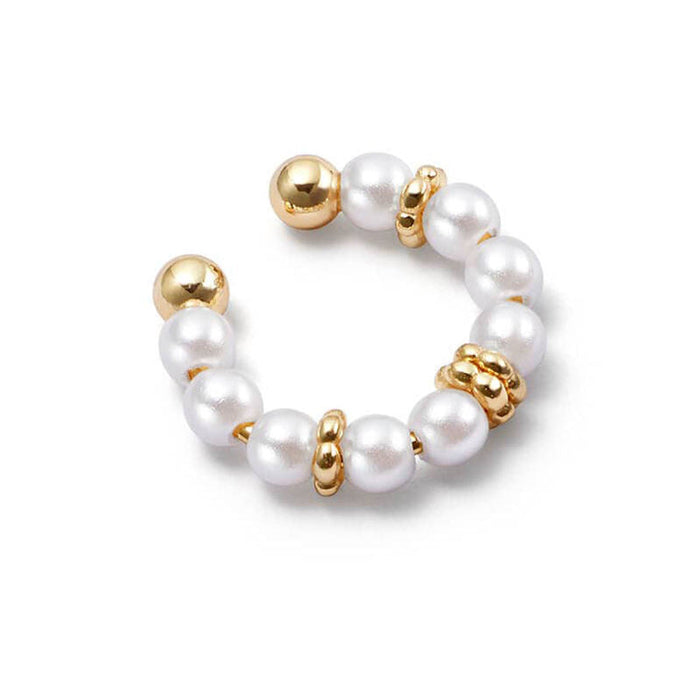 Tereza | Gold-Plated Earring with Pearl Pendant