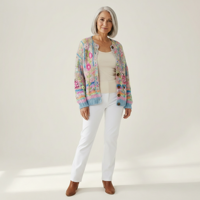 Terhi - Pastel Watercolour Cardigan