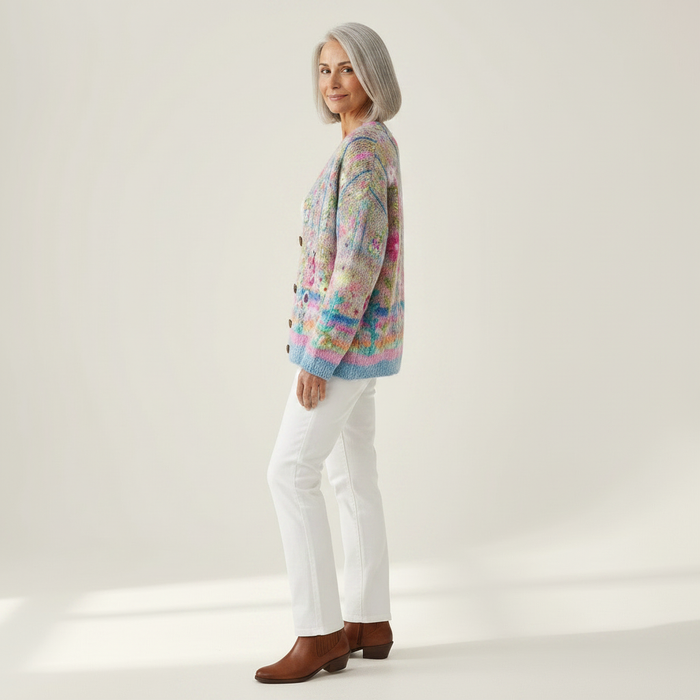 Terhi - Pastel Watercolour Cardigan