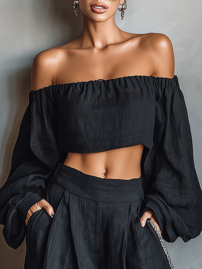 Tessa | Set Shoulders Open with Trousers Wide