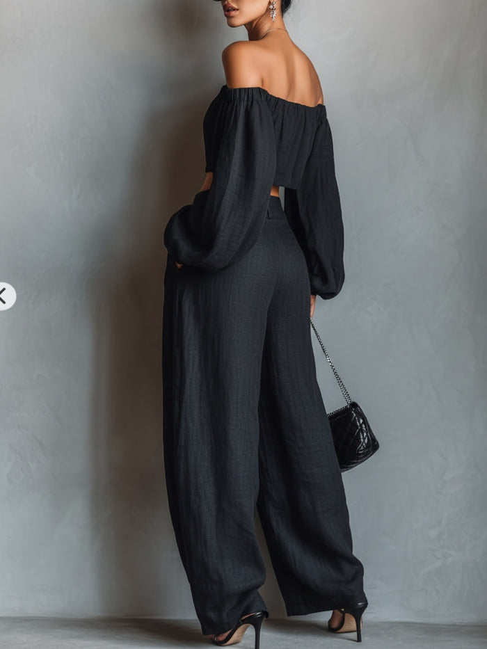 Tessa | Set Shoulders Open with Trousers Wide