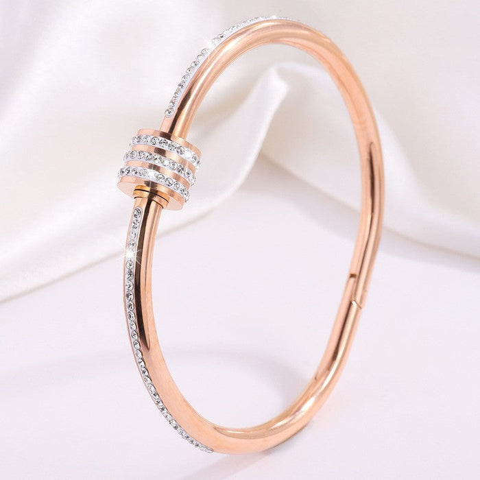Tessandra | Gold-Plated Rose Virelli Bracelet