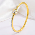 Tessandra | Gold-Plated White Virelli Bracelet