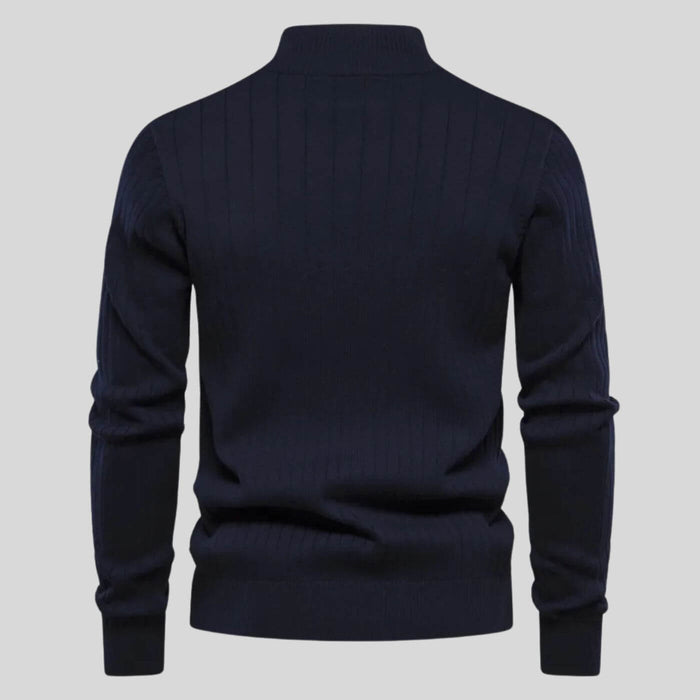 Textured Half-Zip Jumper