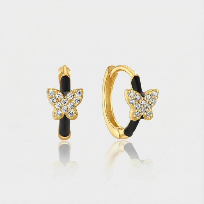Theresia | Gold-Plated Earrings with Delicate Curve