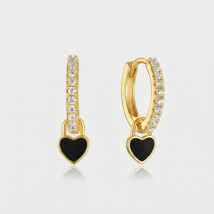 Theresia | Gold-Plated Earrings with Delicate Curve