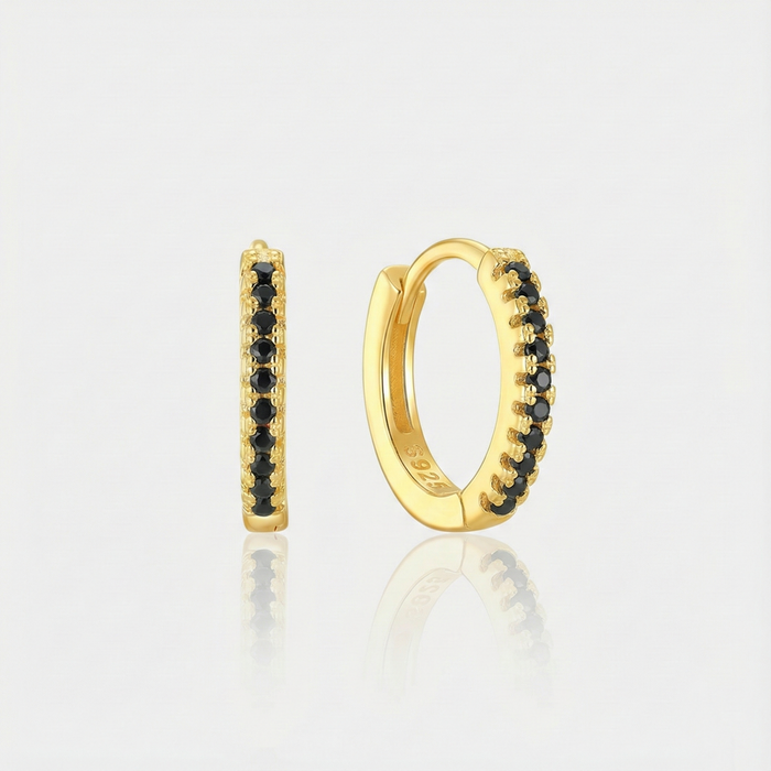 Theresia | Gold-Plated Earrings with Delicate Curve