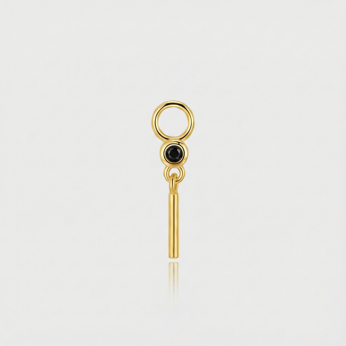 Theresia | Gold-Plated Earrings with Delicate Curve