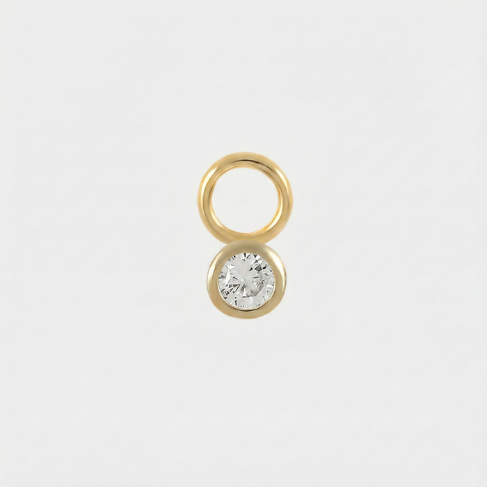 Theresia | Gold-Plated Earrings with Delicate Curve