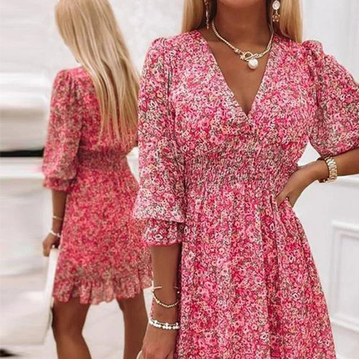 Thessaly | Floral Elegant Maxi Dress