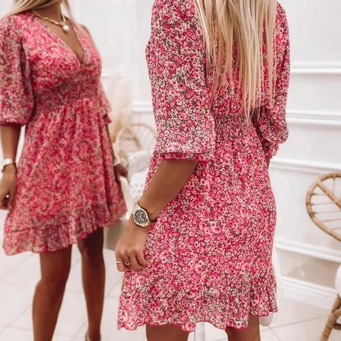 Thessaly | Floral Elegant Maxi Dress
