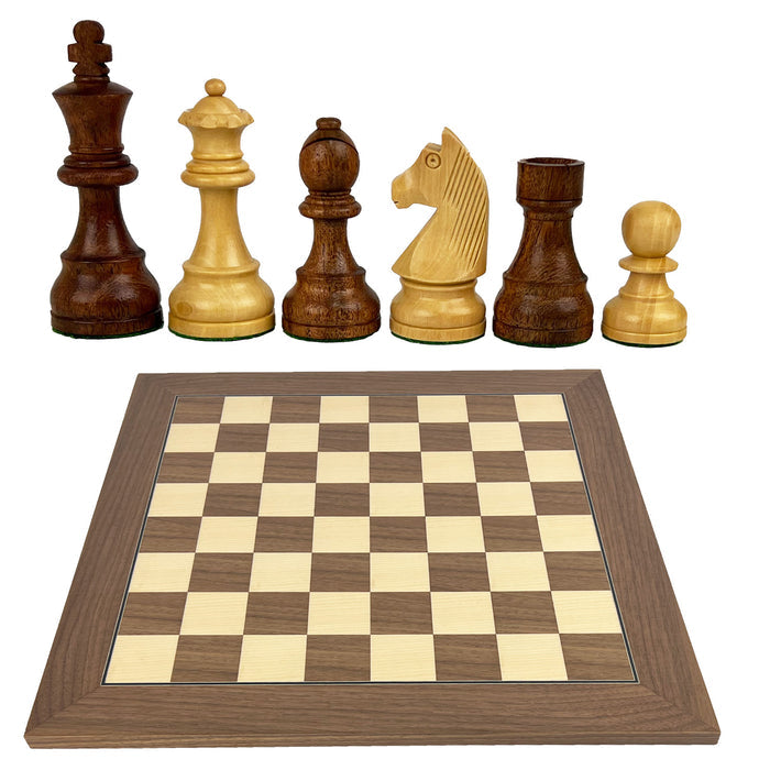TIMELESS (including box) | Walnut & Maple Board | 45mm Squares