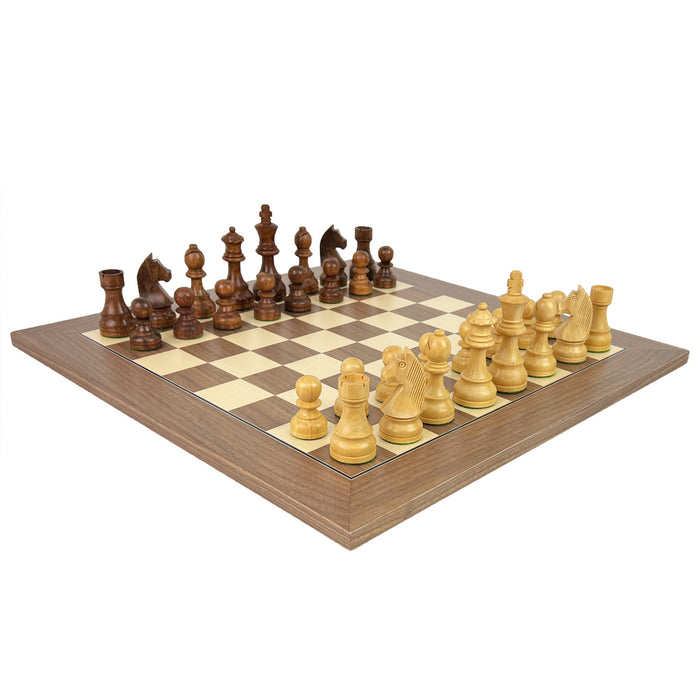 TIMELESS (including box) | Walnut & Maple Board | 45mm Squares