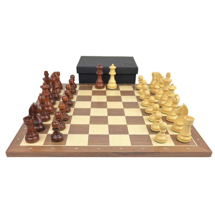 TIMELESS | Walnut & Maple Board with Notation | 50mm Squares