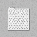Tiny Flower cookie stencil
