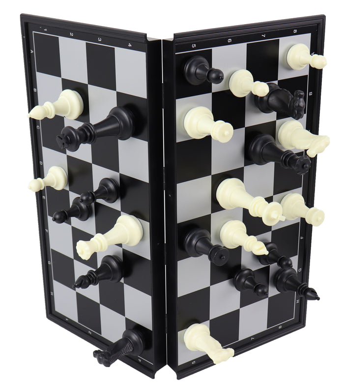 Travel Chess & Checkers Set | Plastic | Magnetic | Folding | 36cm
