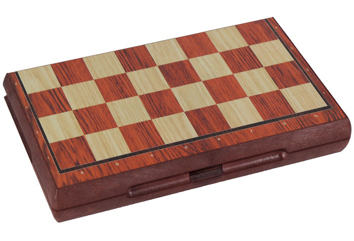 Travel Chess Set | Wood-Like Colours | Magnetic