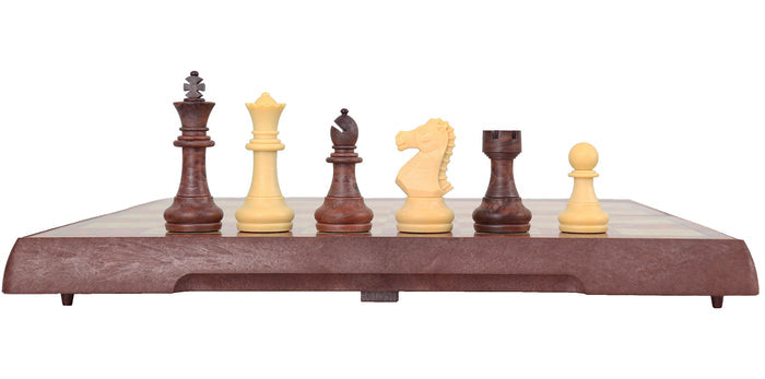 Travel Chess Set | Wood-Like Colours | Magnetic
