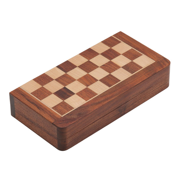 Travel Chess Set | Wooden | Magnetic | Folding | 25cm