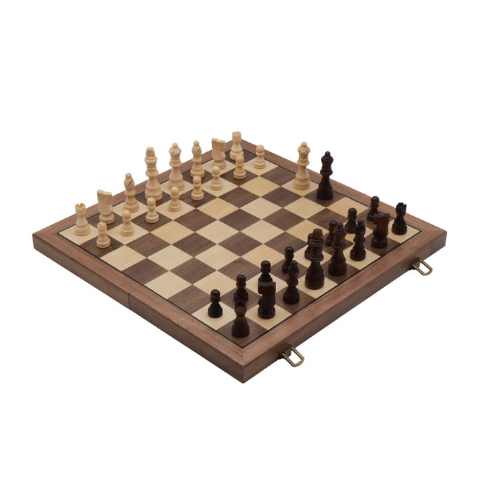Travel Chess Set | Wooden | Magnetic | Folding | 38cm