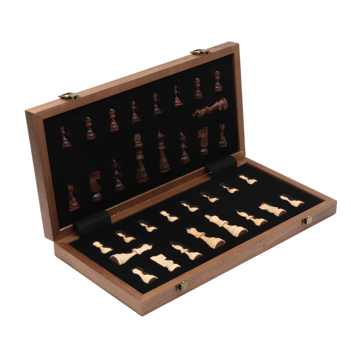 Travel Chess Set | Wooden | Magnetic | Folding | 38cm