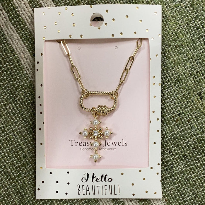 Treasure Jewels - Pearl Cross